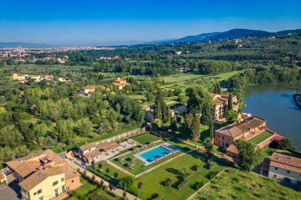Villa La Massa, Arno River and Chianti hills - Lateral view